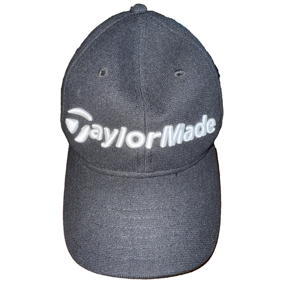 TaylorMade Golf Hat Cap Gray Adjustable Strap Logo Embroidered Sports Headwear